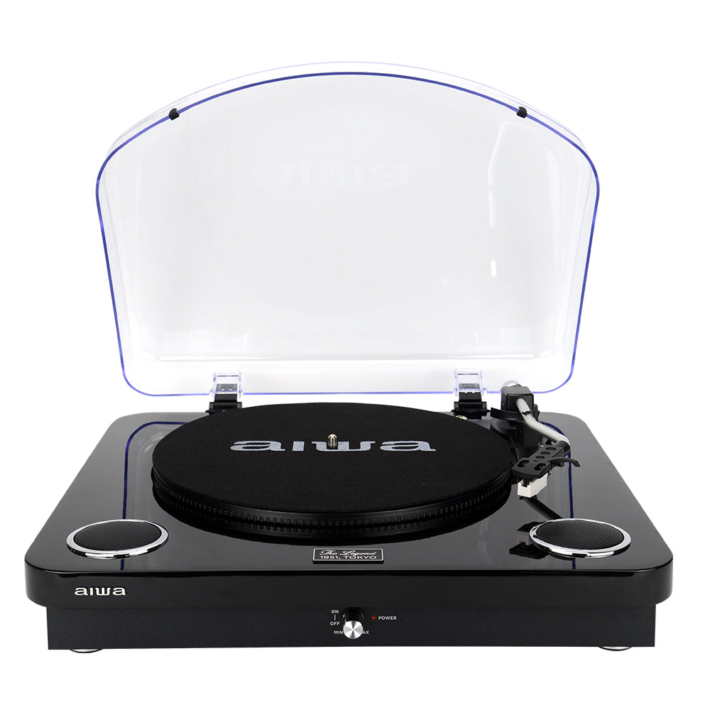 AIWA LPS-25 Pladespiller – Bluetooth, USB & FM, sort