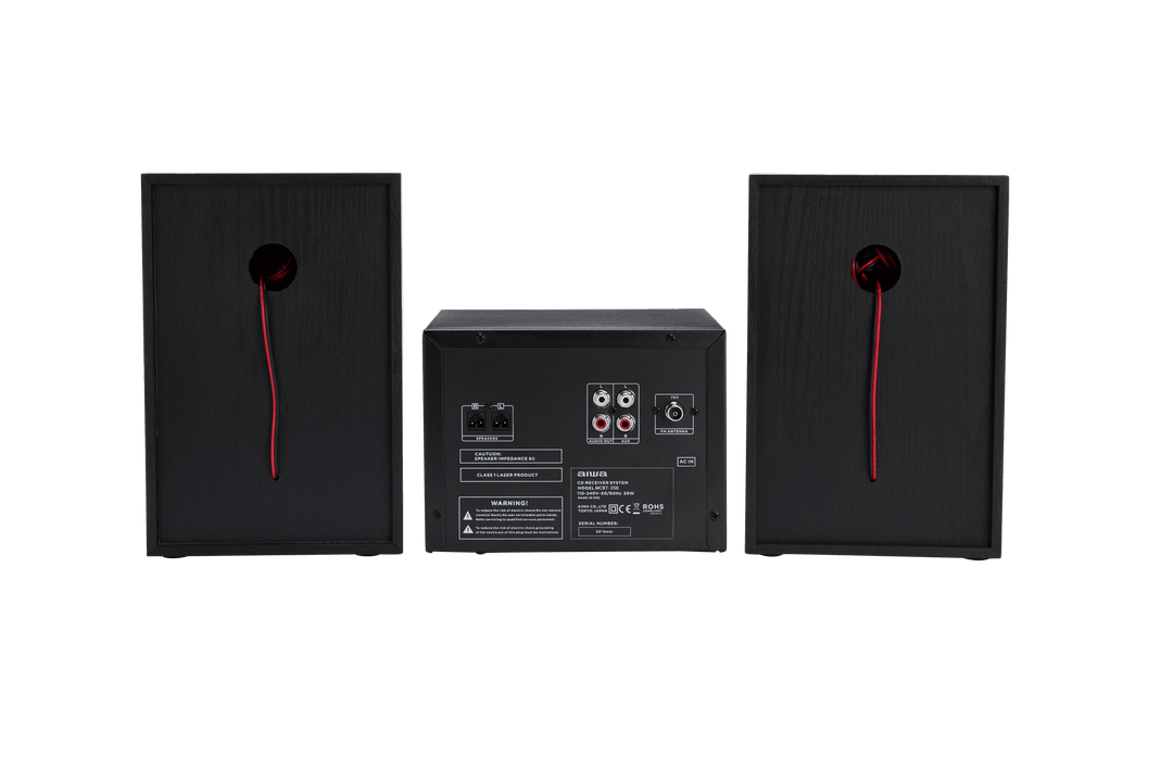 AIWA MCBT-350 Micro Hi-Fi-anläggning 20 W med Bluetooth, CD, FM och USB