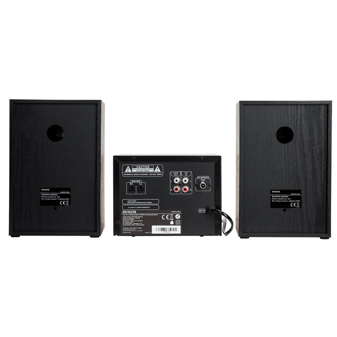 AIWA MCBT-350 Micro Hi-Fi-anläggning 20 W med Bluetooth, CD, FM och USB