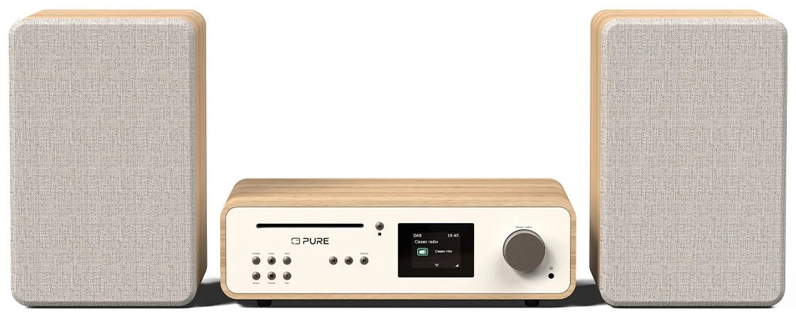 Pure Classic Stereo Hi-Fi-system – DAB+, CD, Bluetooth, 100W, ek