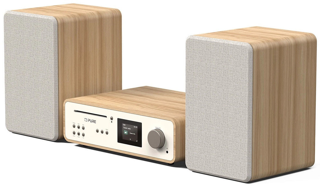 Pure Classic Stereo Hi-Fi-system – DAB+, CD, Bluetooth, 100W, ek