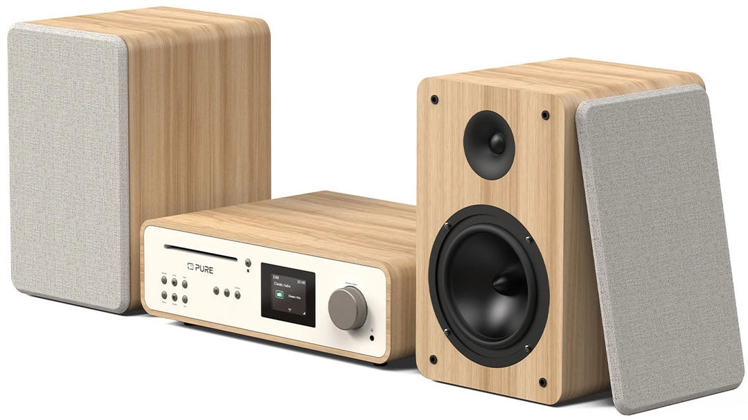 Pure Classic Stereo Hi-Fi-system – DAB+, CD, Bluetooth, 100W, ek