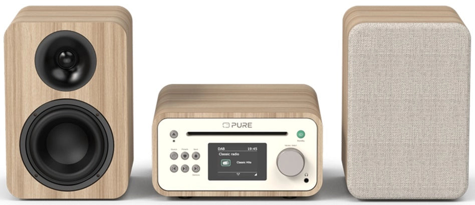 Pure Classic Stereo Mini Hi-Fi-system – DAB+, CD, Bluetooth, 40W, ek