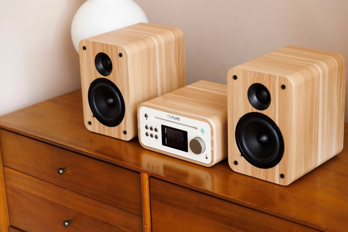 Pure Classic Stereo Mini Hi-Fi-system – DAB+, CD, Bluetooth, 40W, ek