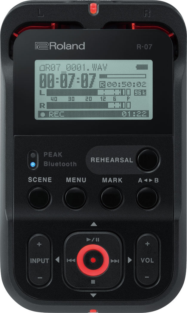 Roland R-07-BK Handy Audio Recorder
