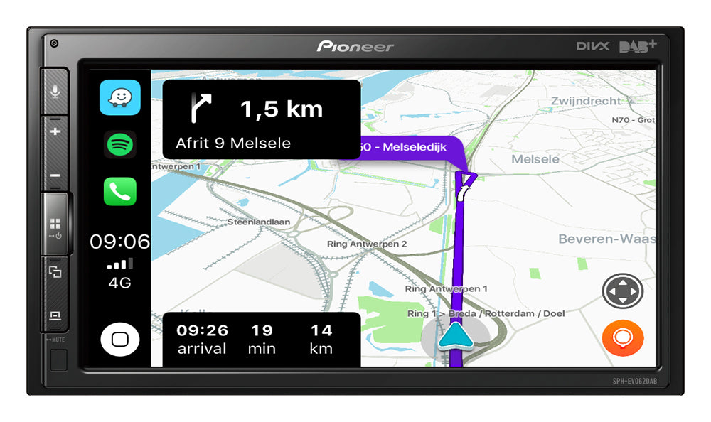 Pioneer SPH-EVO62DAB-CLIO Apple CarPlay , DAB- Radio och Bluetooth