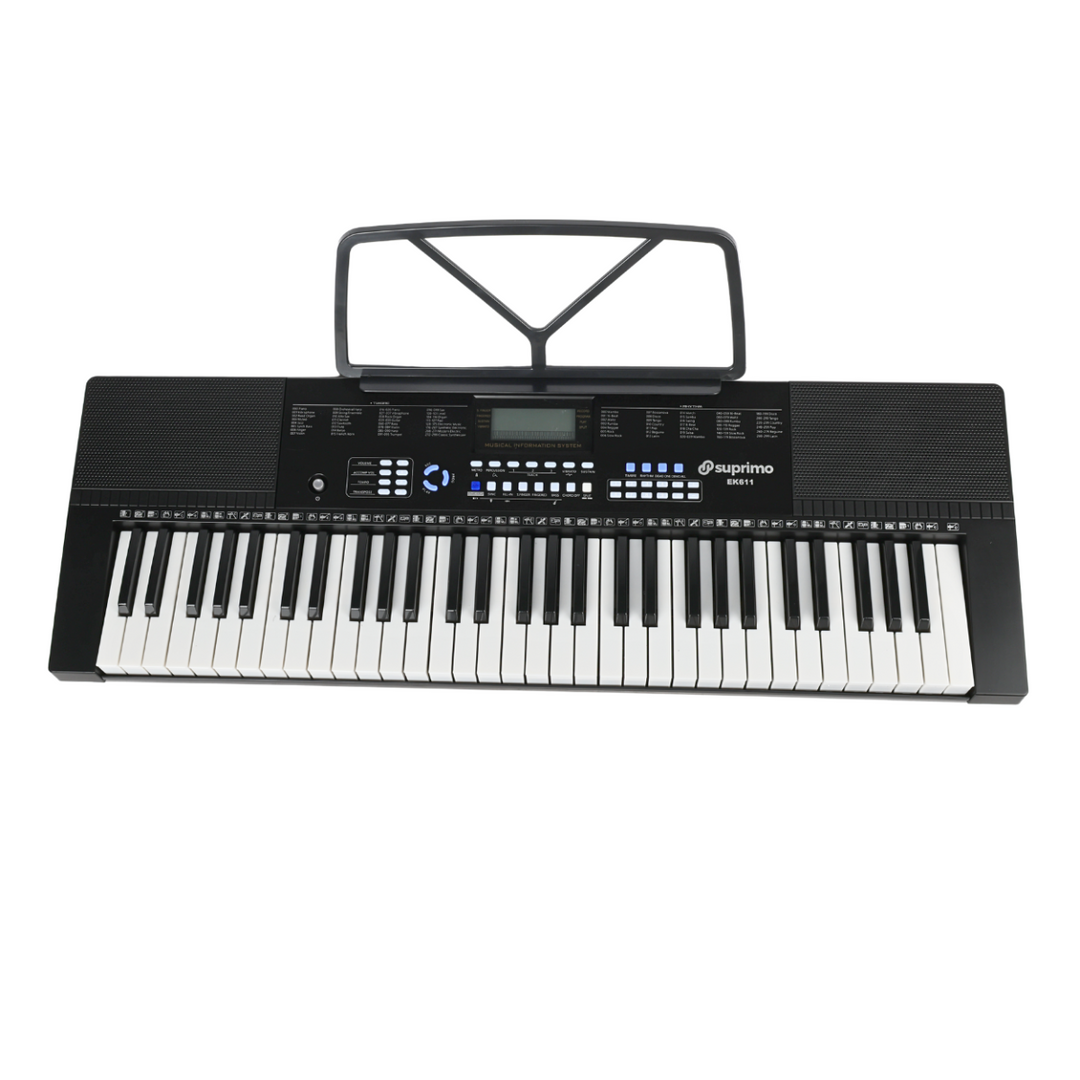Suprimo EK611 Keyboards 61 Tangenter, Sort