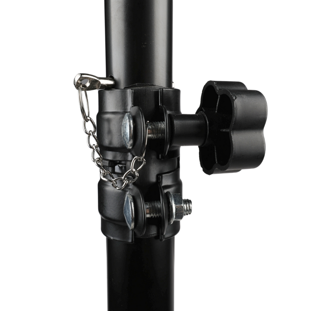 Högtalarstativ Tripod svart med säkerhetssprint
