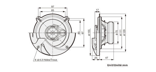 Pioneer TS-R1350S bilhögtalare (13 cm, 5,25")