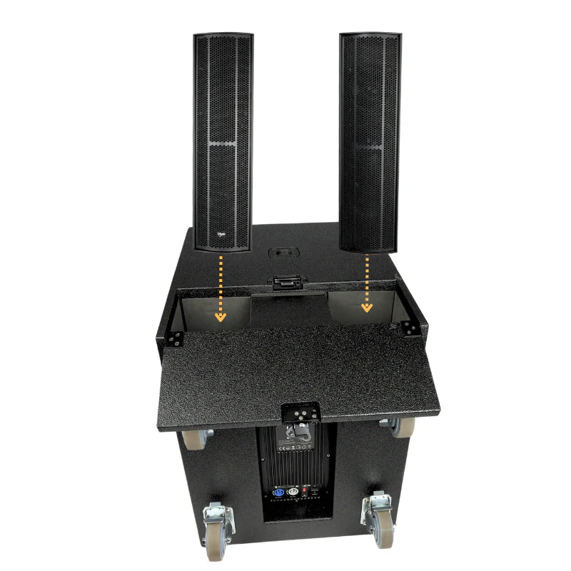 Bluetooth-högtalare med 2 mikrofoner (Svart)