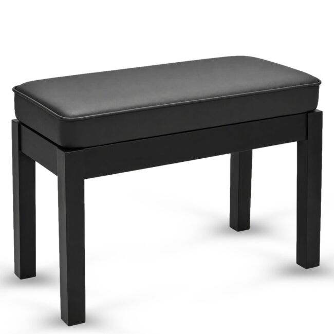 V-TONE Piano- och Keyboardbänk med förvaring, Svart