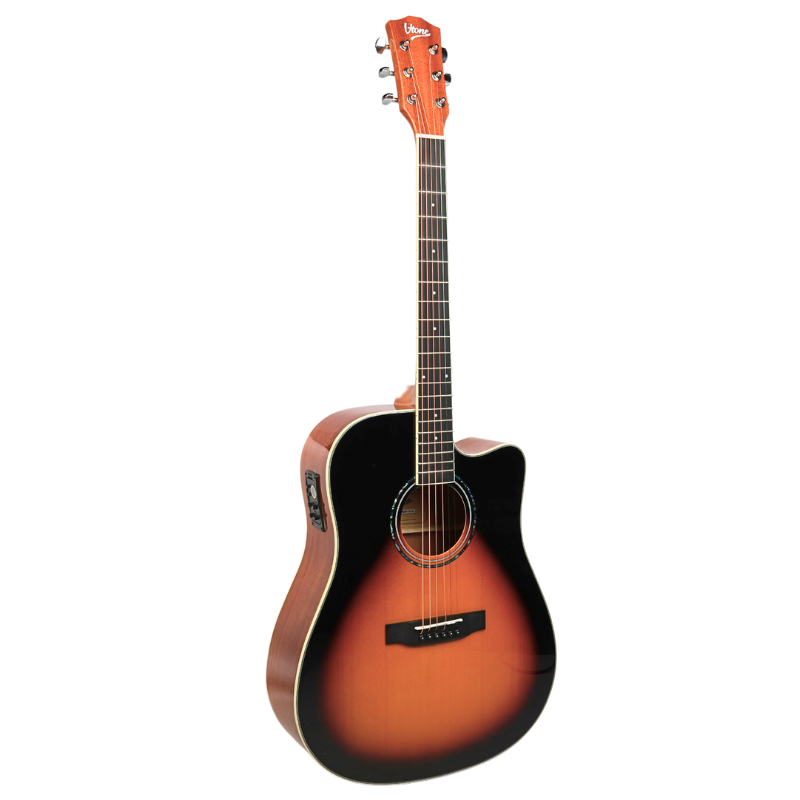 V-TONE VEAG1 CE VS elektro-akustisk gitarr 4/4 dreadnought cutaway sunburst