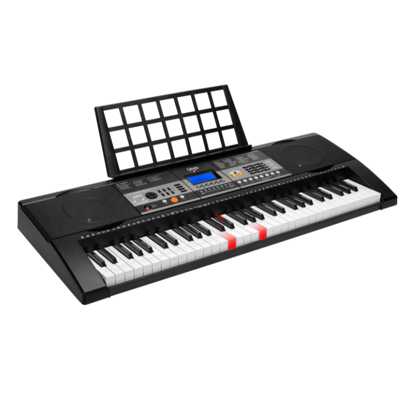 V-TONE VK-500 61L Keyboards – 61 Tangenter med LED Lärfunktion för Barn och Nybörjare