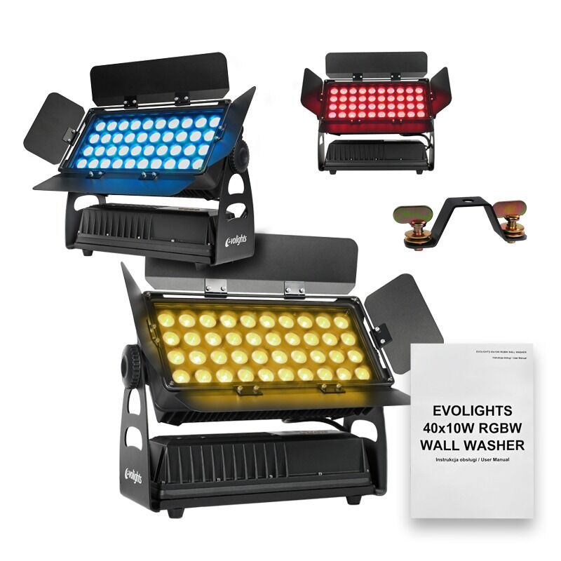 Evolights 40x10W RGBW väggtvätt – IP65