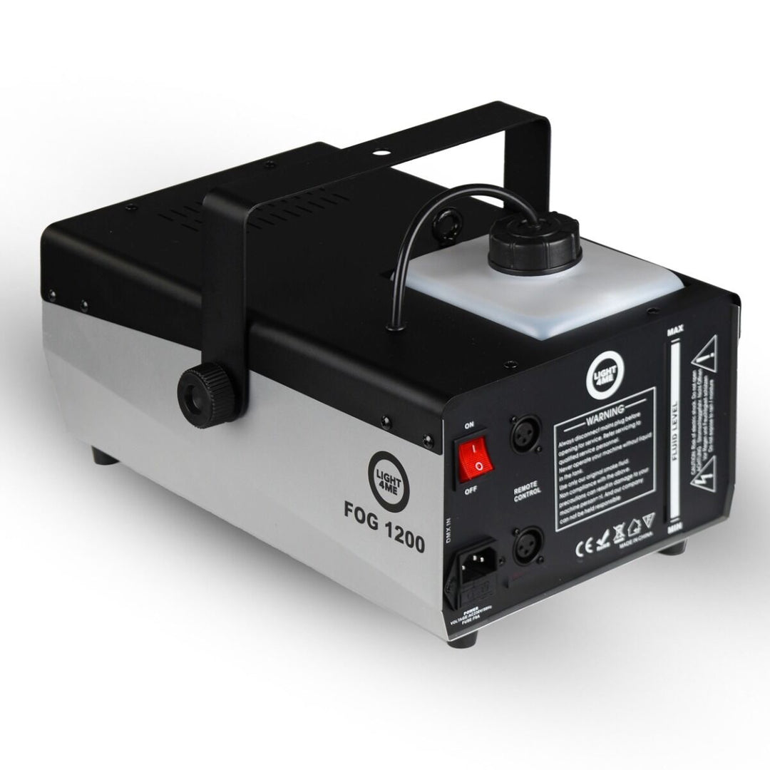 Light4Me Fog 1200 V2 Rökmaskin 1200W med Trådlös Fjärrkontroll & DMX