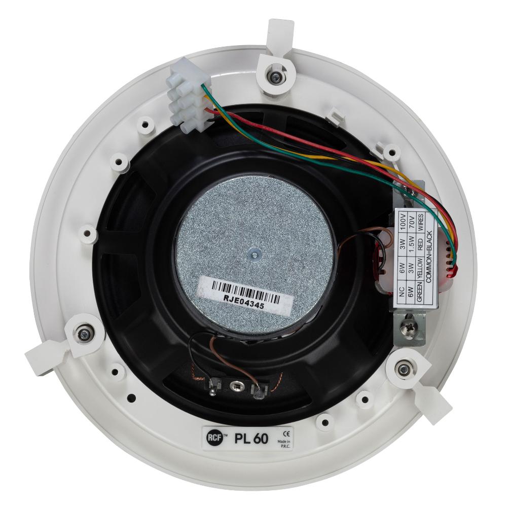 RCF inbyggnadshögtalare PL60 6" 100V, vit, 6W