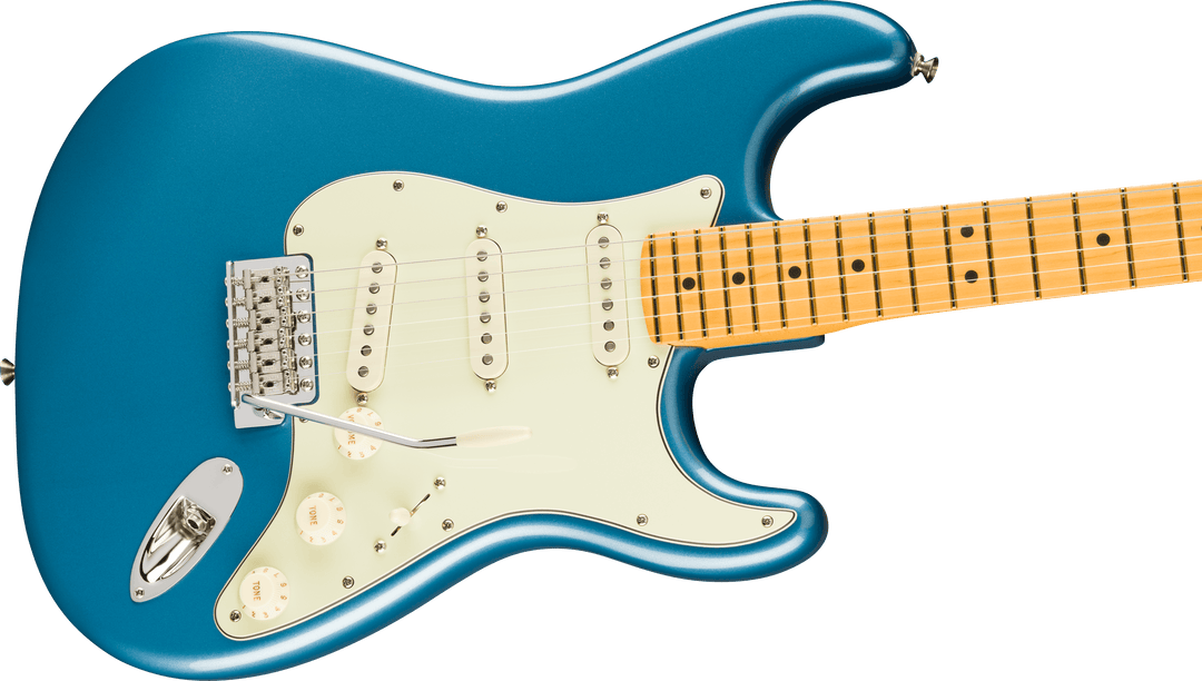 Fender American Professional Classic Stratocaster, Lönn Huvud, Faded Lake Placid Blue