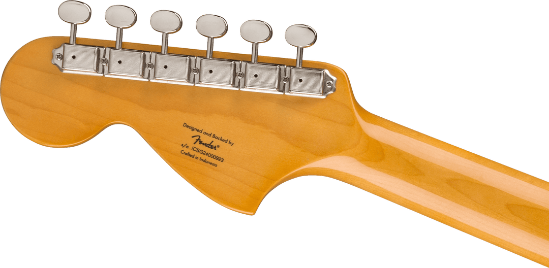 Fender Classic Vibe 70s Stratocaster HT HSS, Lönn Greppbräda, Svart Plektrumskydd, Olympisk Vit
