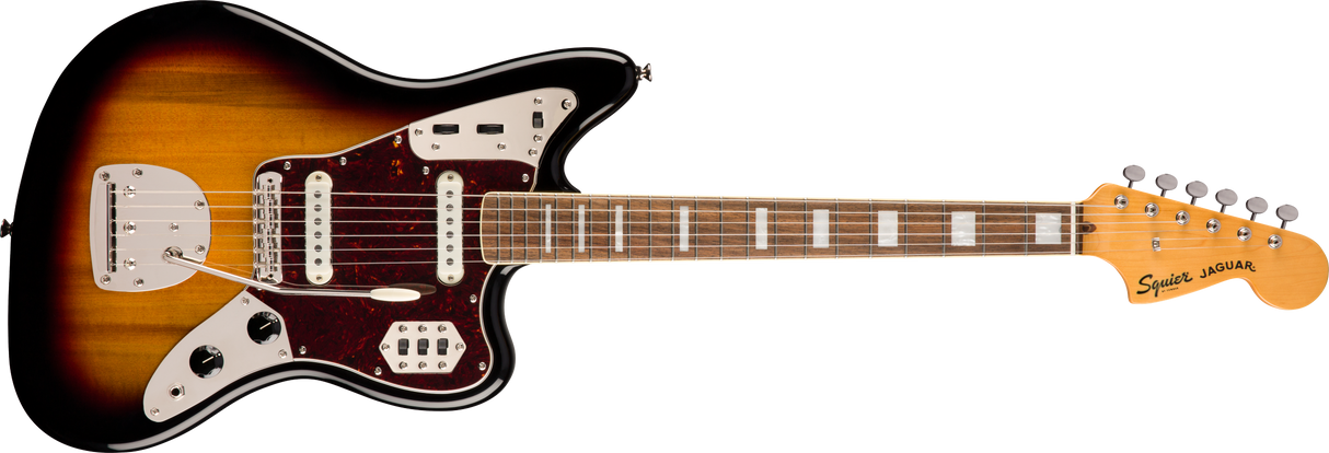 Fender Squier Classic Vibe 70-talets Jaguar elgitarr (Tricolor Sunburst )