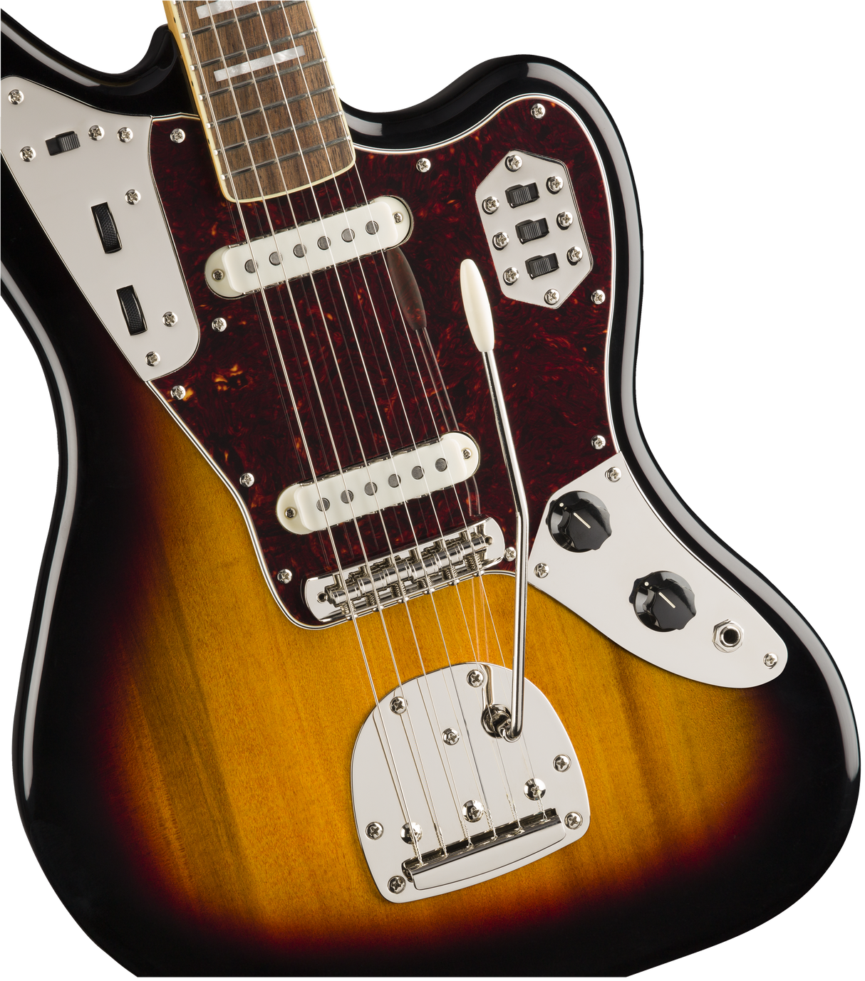 Fender Squier Classic Vibe 70-talets Jaguar elgitarr (Tricolor Sunburst )