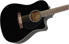 Fender CD-60SCE Dreadnought Western Guitar (svart)