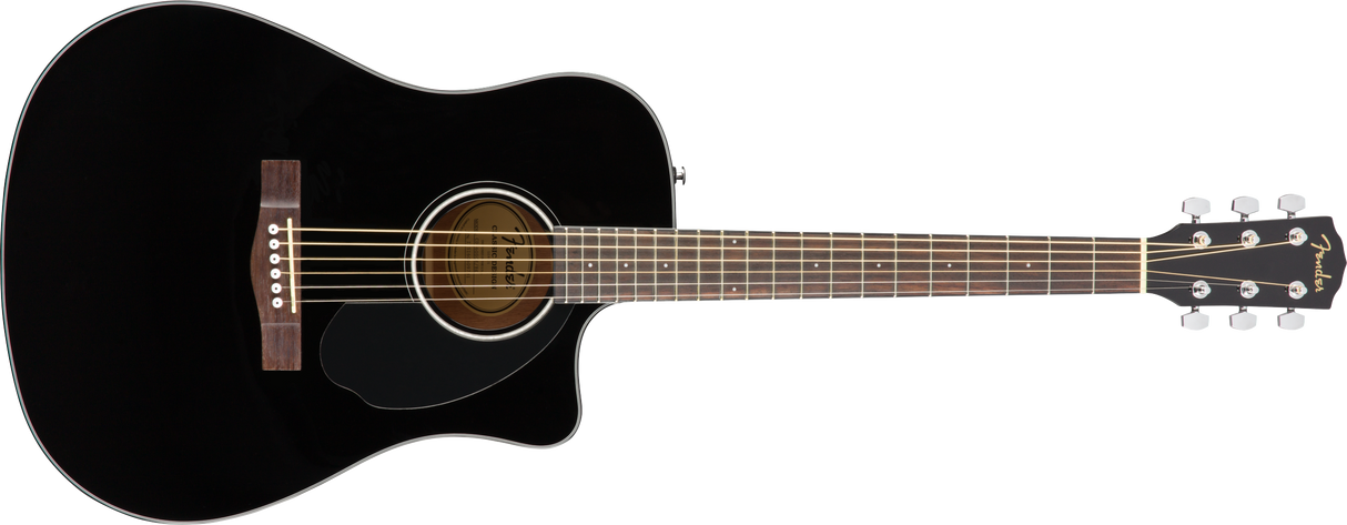 Fender CD-60SCE Dreadnought Western Guitar (svart)