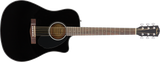 Fender CD-60SCE Dreadnought Western Guitar (svart)