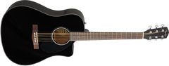 Fender CD-60SCE Dreadnought Western Guitar (svart)
