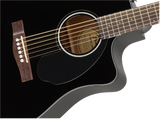 Fender CD-60SCE Dreadnought Western Guitar (svart)