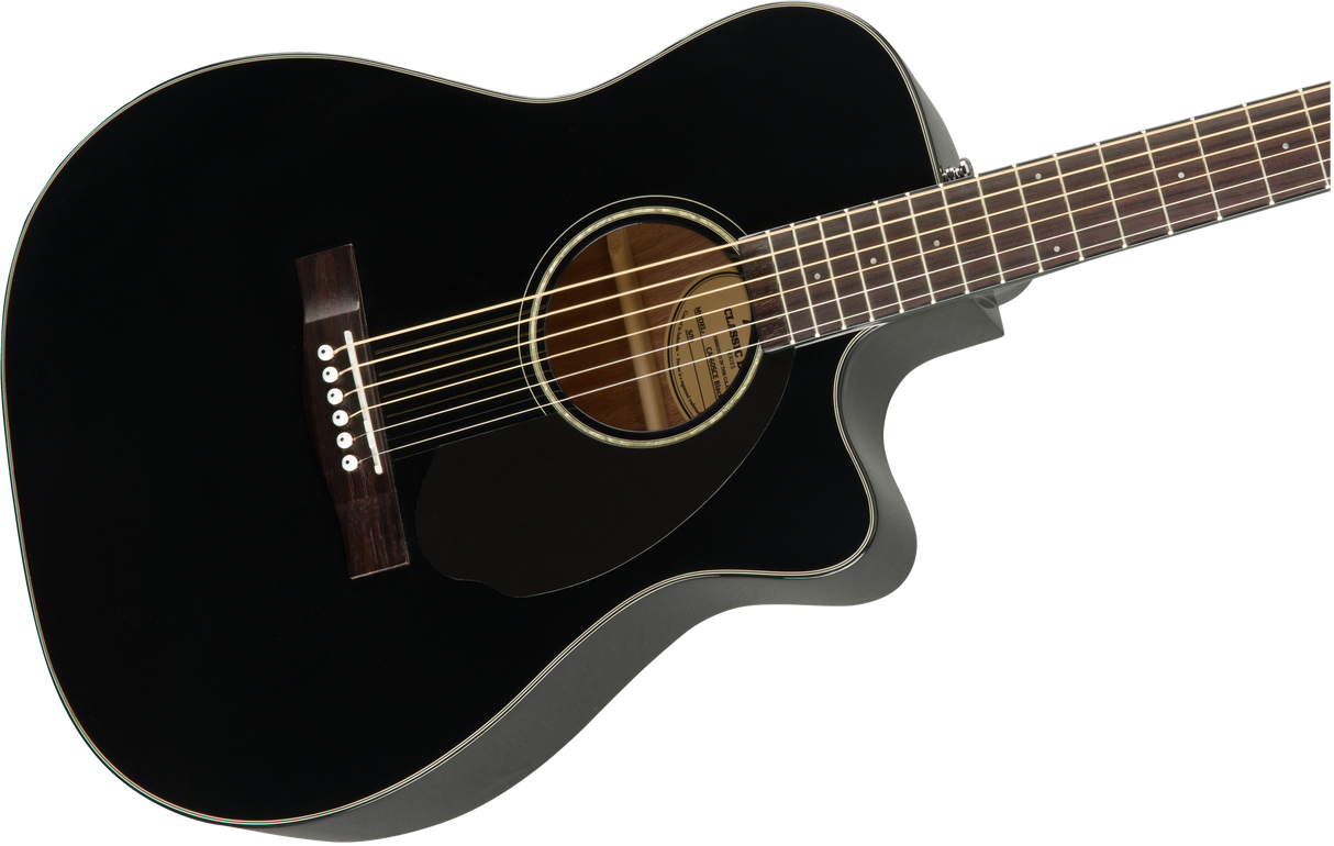 Fender CC-60SCE Concert Western Guitar (svart)