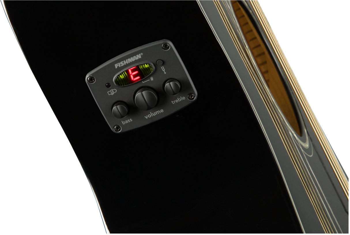 Fender CC-60SCE Concert Western Guitar (svart)