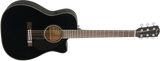 Fender CC-60SCE Concert Western Guitar (svart)