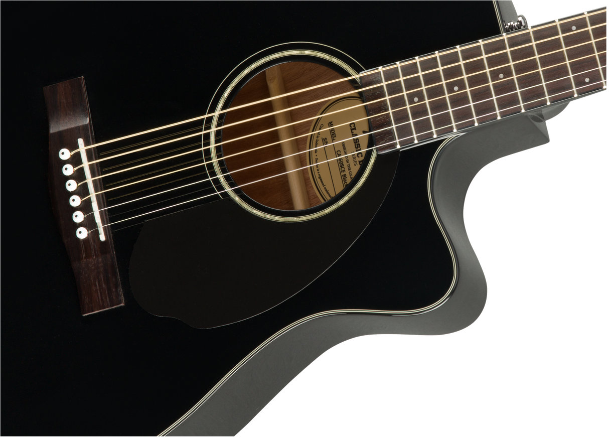 Fender CC-60SCE Concert Western Guitar (svart)