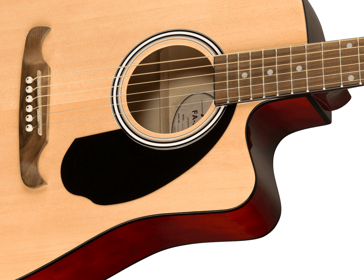 Fender FA-125CE Dreadnought Western gitarr (naturlig)