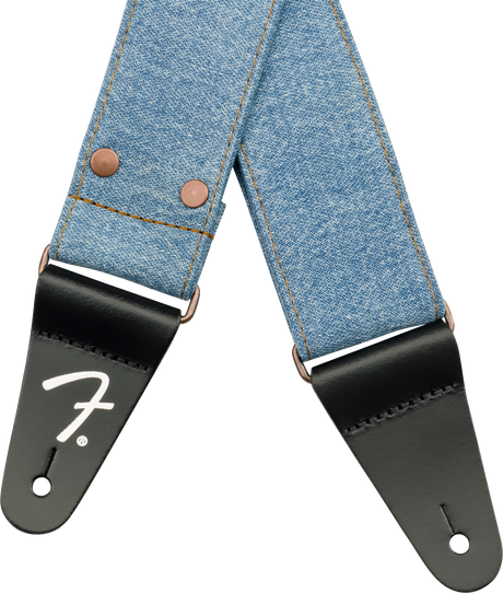 Fender x Wrangler Denim gitarrrem (Light Indigo, 2")