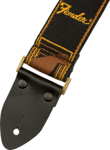 Fender Legacy Vintage Guitar Strap ( Black / Yellow /brun, 2")