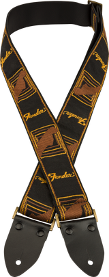 Fender Legacy Vintage Guitar Strap ( Black / Yellow /brun, 2")
