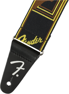 Fender Weightless Guitar Strap ( Black / Yellow /brun, 2")