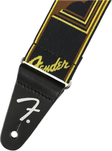 Fender Weightless Guitar Strap ( Black / Yellow /brun, 2")