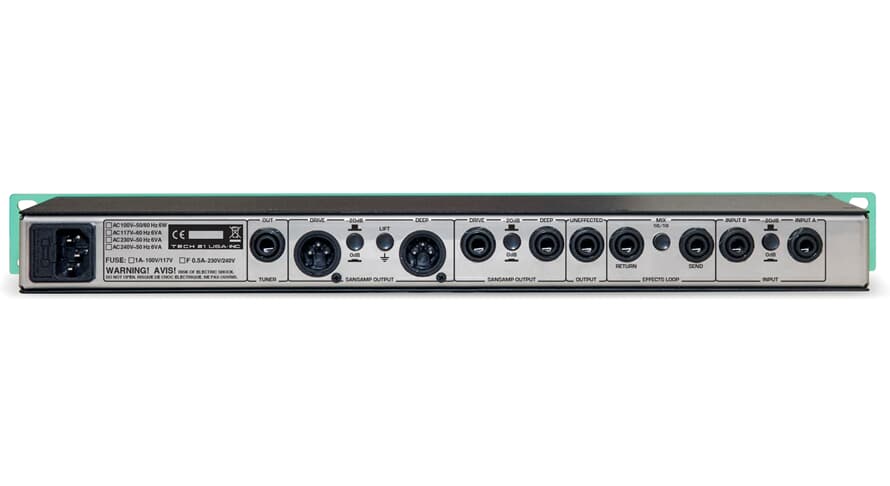 Tech 21 SansAmp GED-2112 rack-förförstärkare, Geddy Lee