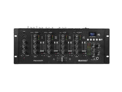 OMNITRONIC PM-444Pi 4-kanals DJ-mixer med spelare & USB-gränssnitt