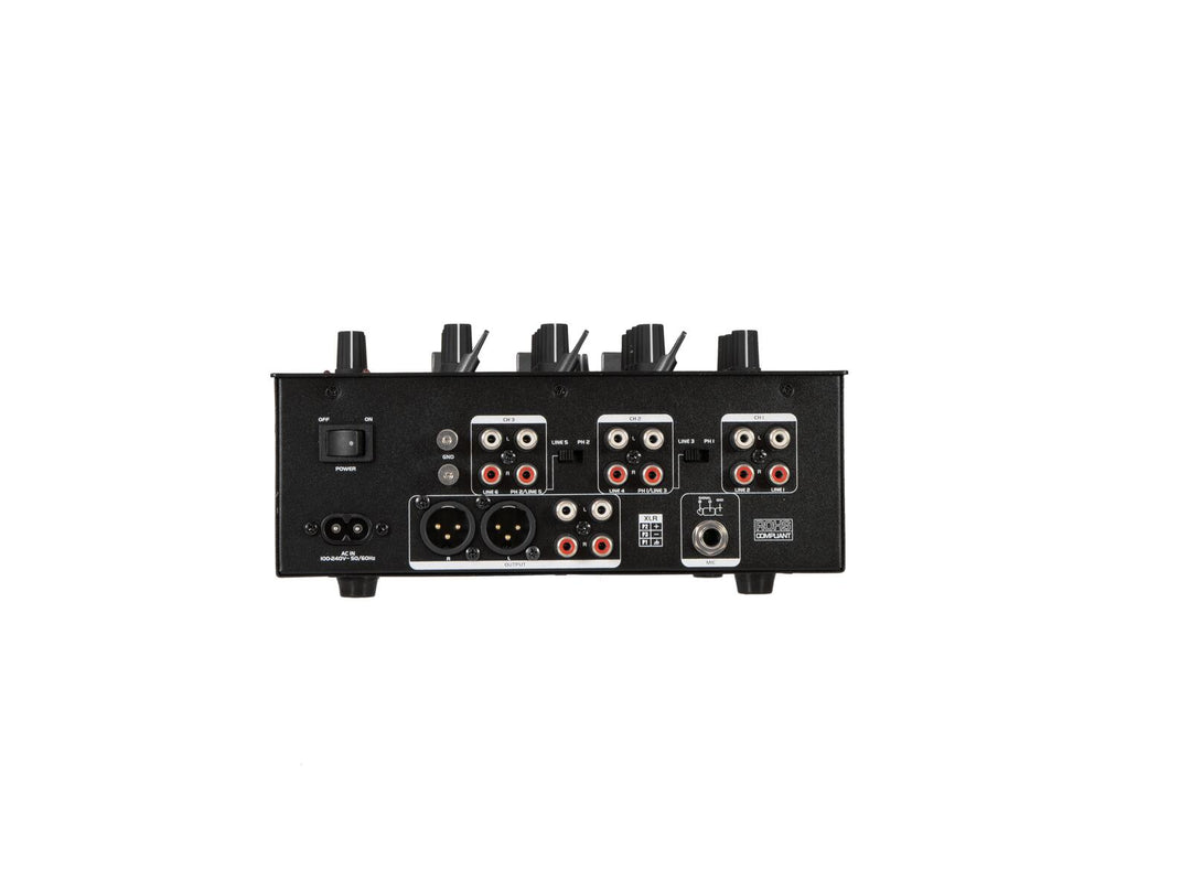 OMNITRONIC PM-322P 3-kanals DJ-mixer med Bluetooth & USB-spelare