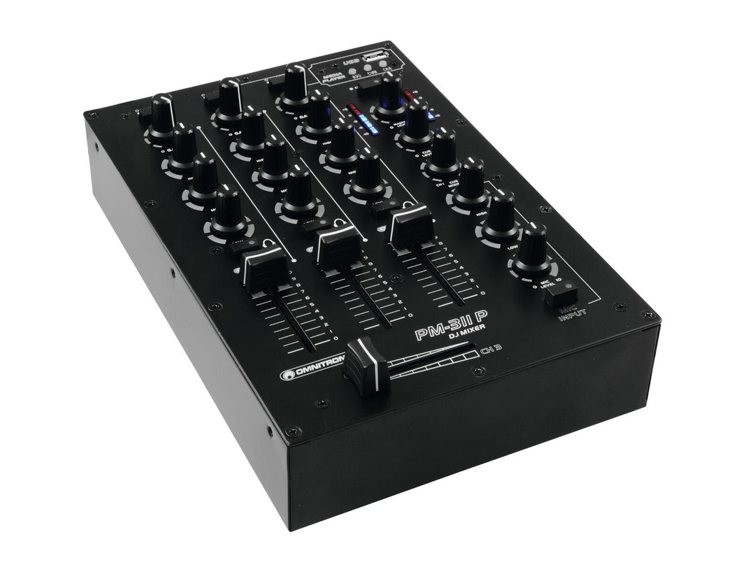 OMNITRONIC PM-311P DJ-mixer med spelare