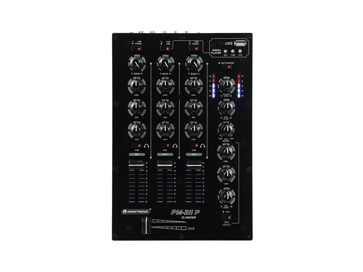 OMNITRONIC PM-311P DJ Mixer with Player