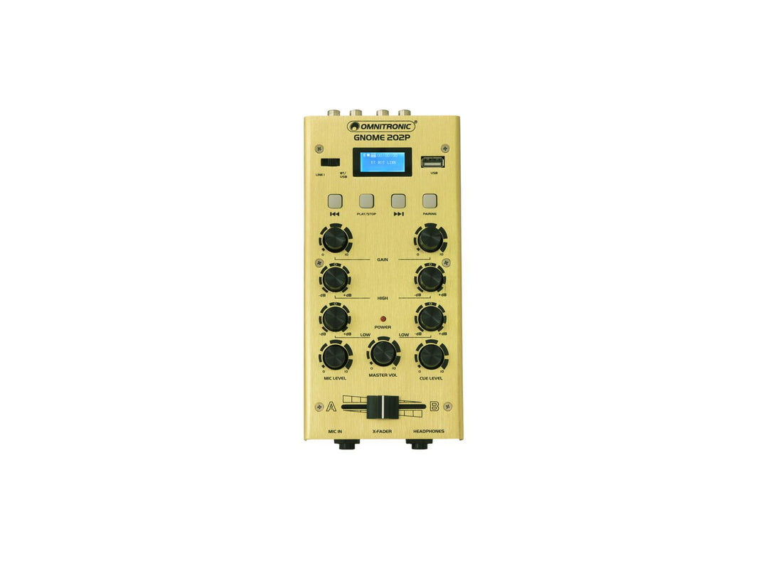 OMNITRONIC GNOME-202P Minimixer guld