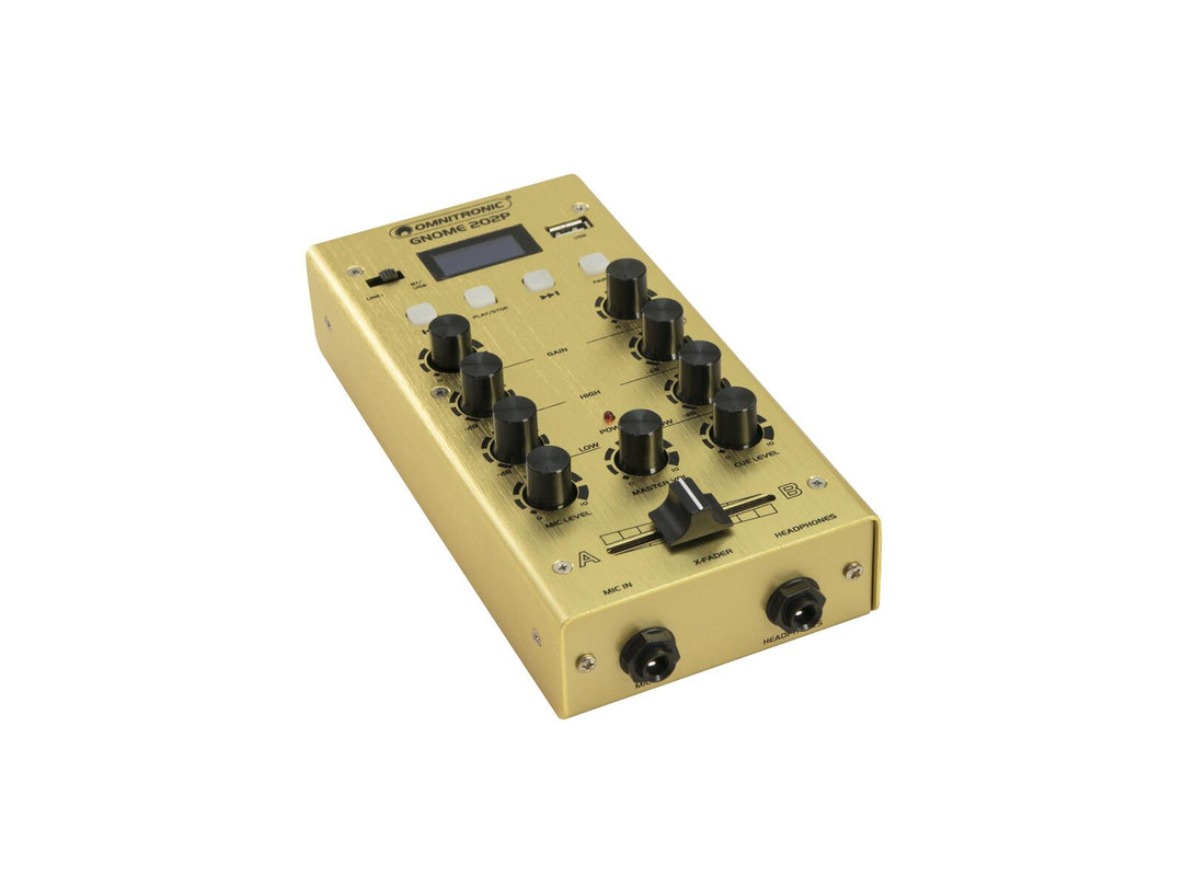 OMNITRONIC GNOME-202P Minimixer guld