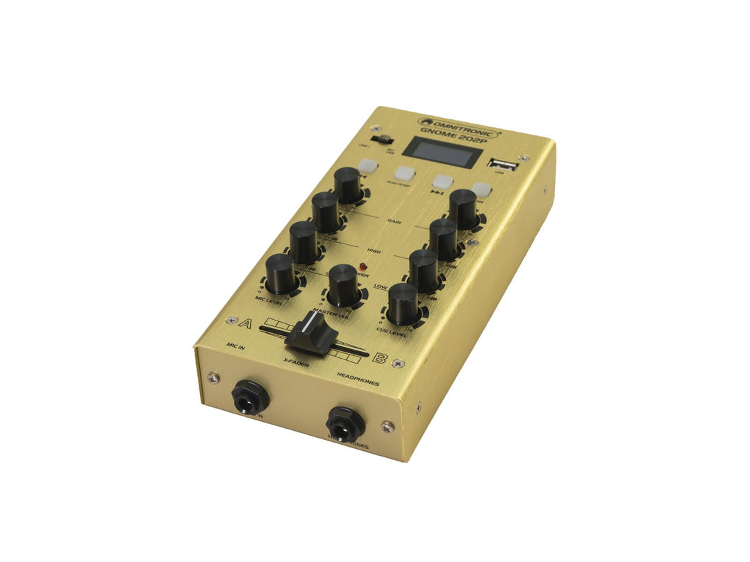 OMNITRONIC GNOME-202P Minimixer guld