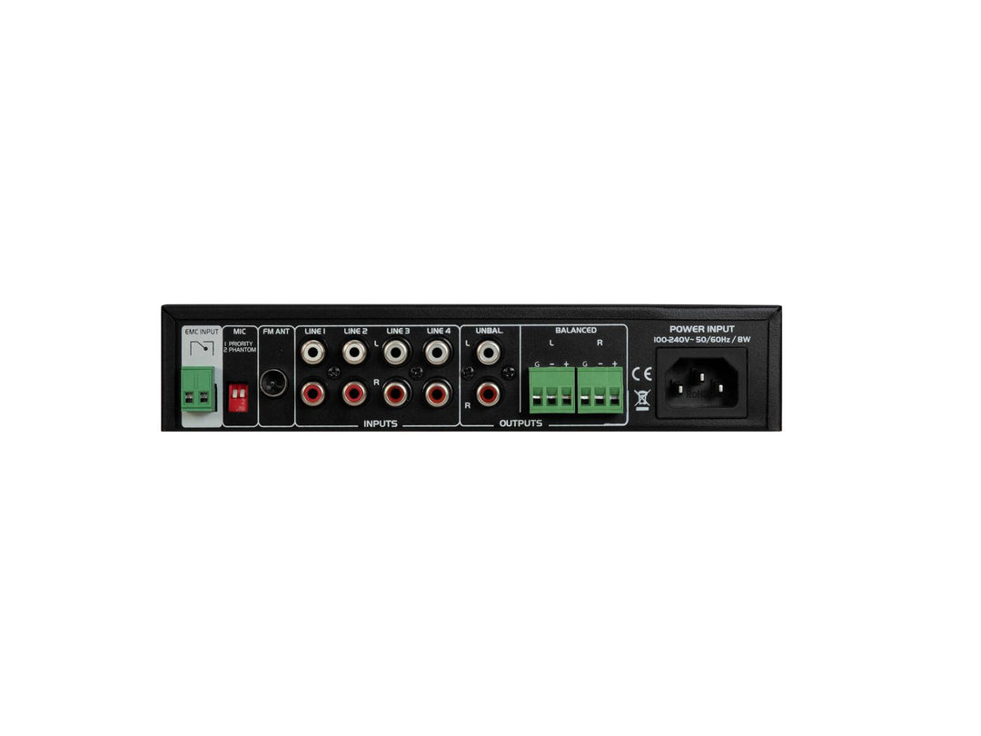 OMNITRONIC EP-220PS Förförstärkare med MP3-spelare, Bluetooth och FM-radio 9.5"