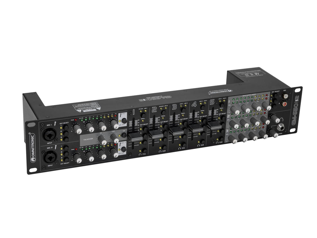 OMNITRONIC EM-650B MK2 underhållningsmixer