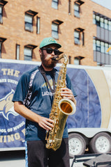 Neotech Soft Sax saxofonrem standard, mörkblå, plasthake